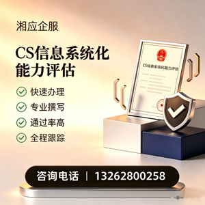 泉州CS信息系统化能力评估申报服务