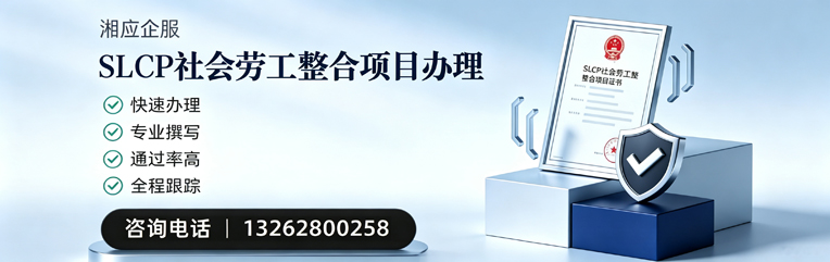 泉州SLCP社会劳工整合项目申报服务